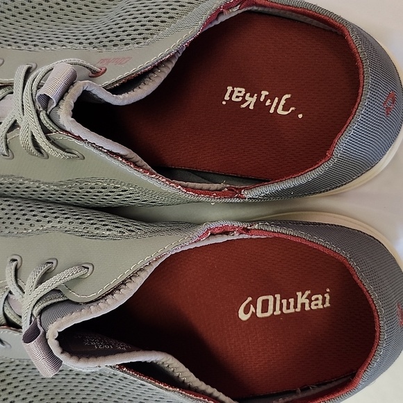 OLUKAI Moku Pae Men's Gray Casual Every-Day Breathable Mesh Slip-On Shoes M12 - Picture 6 of 6